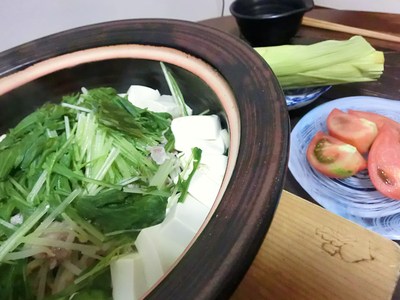 豚肉と野菜の土鍋蒸し。_c0234685_20171862.jpg