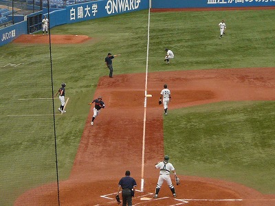 専修大対拓殖大 6月19日 東都大学野球1部2部入替戦_b0166128_8866.jpg