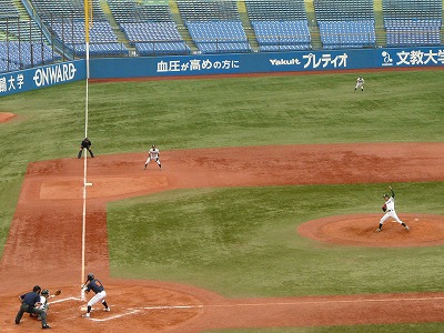 専修大対拓殖大　６月１９日　東都大学野球１部２部入替戦_b0166128_9294453.jpg