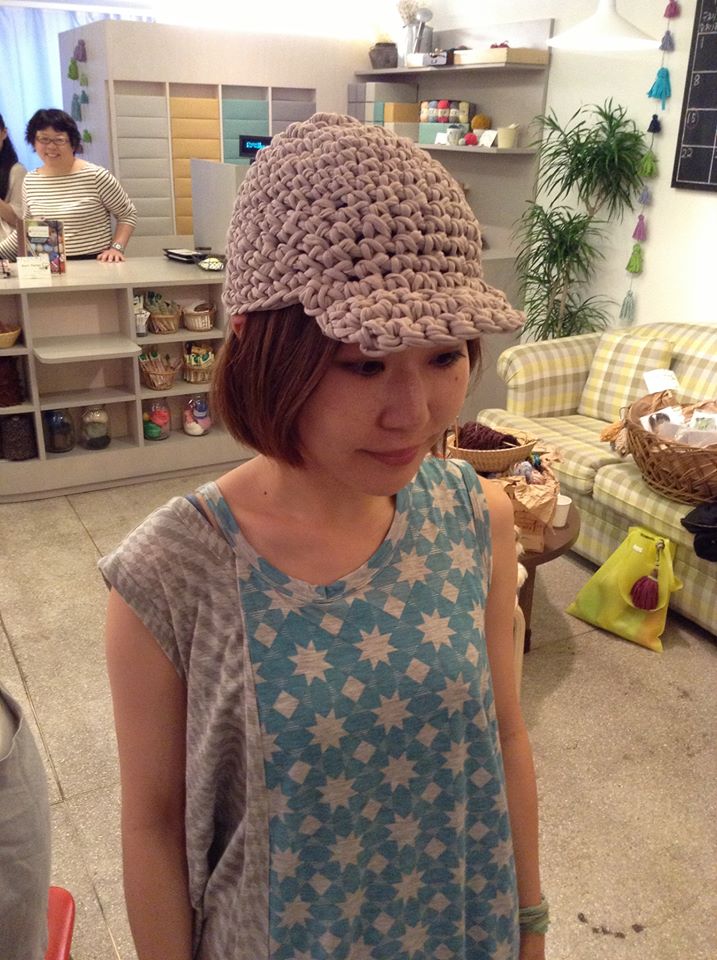 Keito 指編みバッグ キャップワークショップありがとうございました An Eddy Keito 指編みバッグ キャップワークショップありがとうございました An Eddy