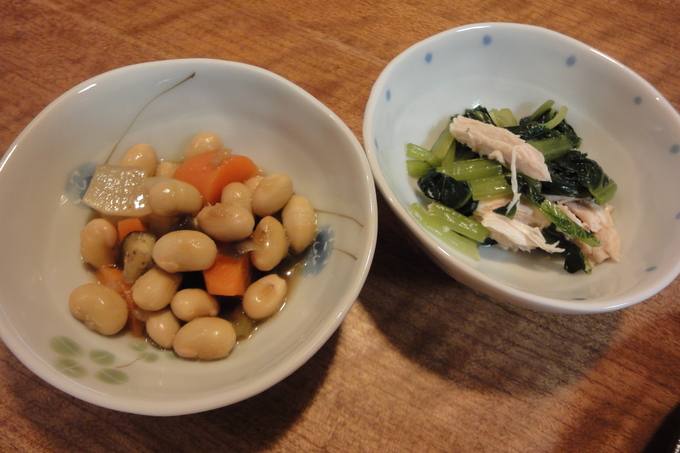 お利口晩ご飯、今夜は和食で・・・お豆腐屋さんの美味しい大豆で煮豆炊いてみた（笑）_e0221199_1936236.jpg