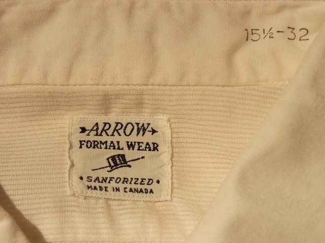 ARROW　White Dress Shirt_f0264456_13134977.jpg