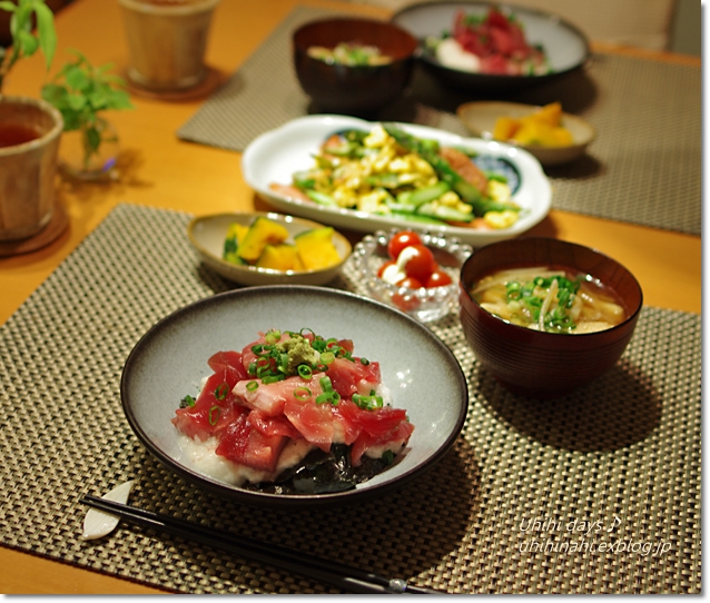 インドまぐろ丼_f0179404_6372255.jpg