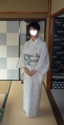 単衣でお仕事のお客様・息子達からのプレゼント。_f0181251_1555225.jpg