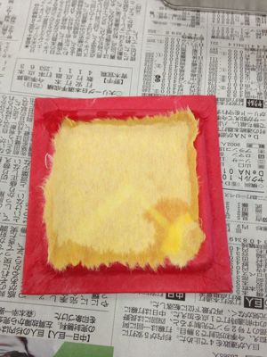納豆蓋で小さな額の作り方~季節のはんこで~_e0136066_1438277.jpg