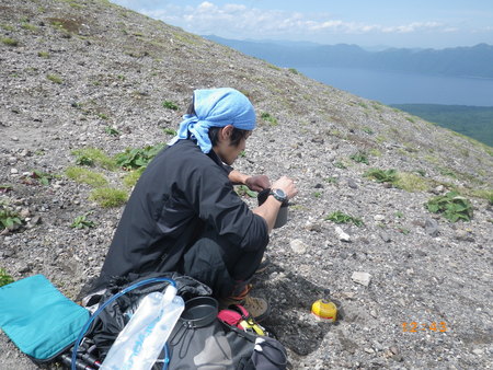 風不死岳×樽前山×お花畑_d0306378_20214999.jpg