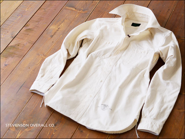 STEVENSON OVERALL CO. [スティーブンソンオーバーオール] Double Duty [WORK SHIRT] [DD2-WH] _f0051306_16552577.jpg