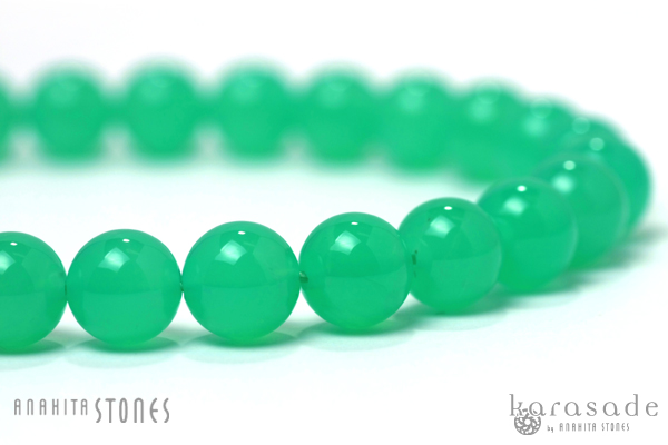 オーストラリア産 クリソプレーズブレスレット 8ミリ N541 楽天