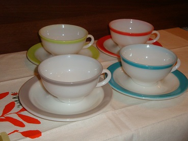 オールドパイレックス カップ＆ソーサー/OLD PYREX