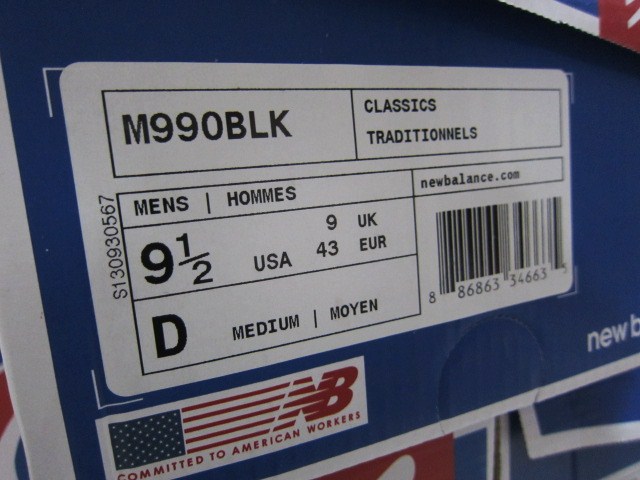 今夏の海外NB の本命!? M990 (MADE IN USA) ・・・ BLACKカラー入荷!★!_d0152280_23542990.jpg