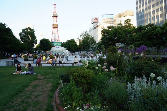 ⑤札幌花の博覧会、札幌大通公園の6月、お洒落な札幌の路面電車、参議院選挙には絶対参加、頑張れ安倍総理_d0181492_01227100.jpg