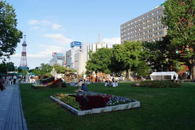 ⑥札幌大通公園の花、参議院選挙頑張れ維新の会、安倍総理自民党と維新の会の連合を、安倍総理に超・期待_d0181492_029093.jpg