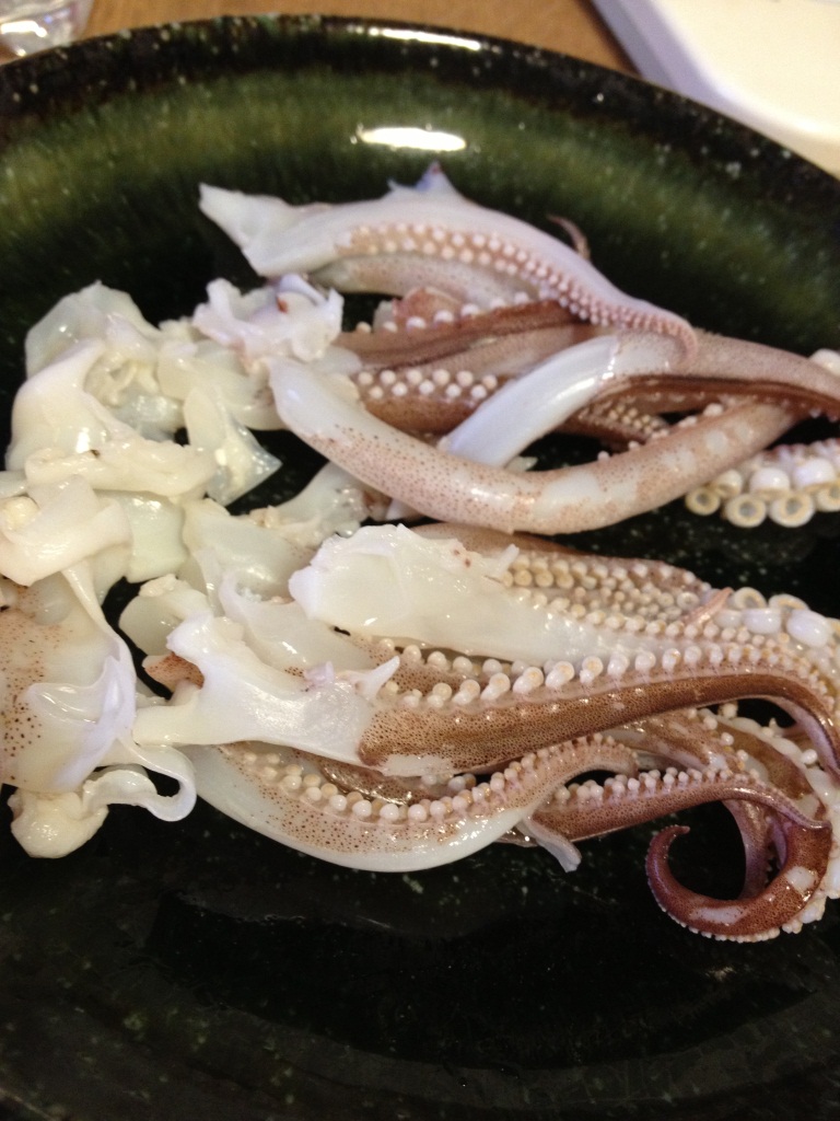 スルメイカ料理 刺身 沖干し 煮付け 肝焼き 鎌倉で釣り三昧