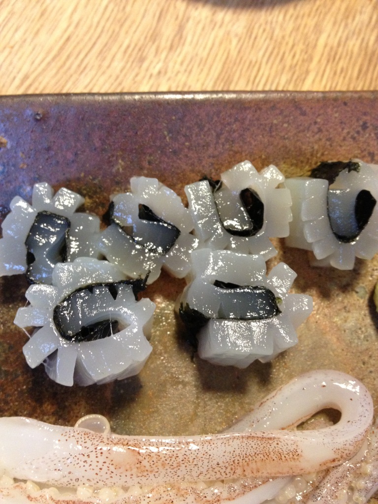 スルメイカ料理 刺身 沖干し 煮付け 肝焼き 鎌倉で釣り三昧