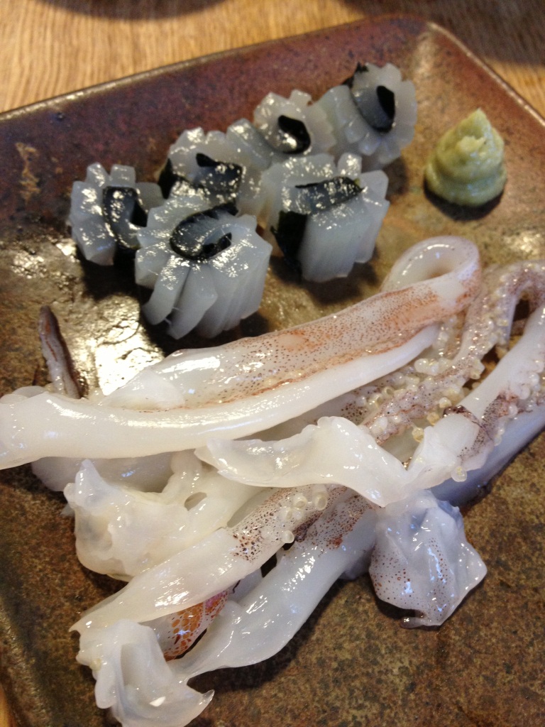 スルメイカ料理 刺身 沖干し 煮付け 肝焼き 鎌倉で釣り三昧