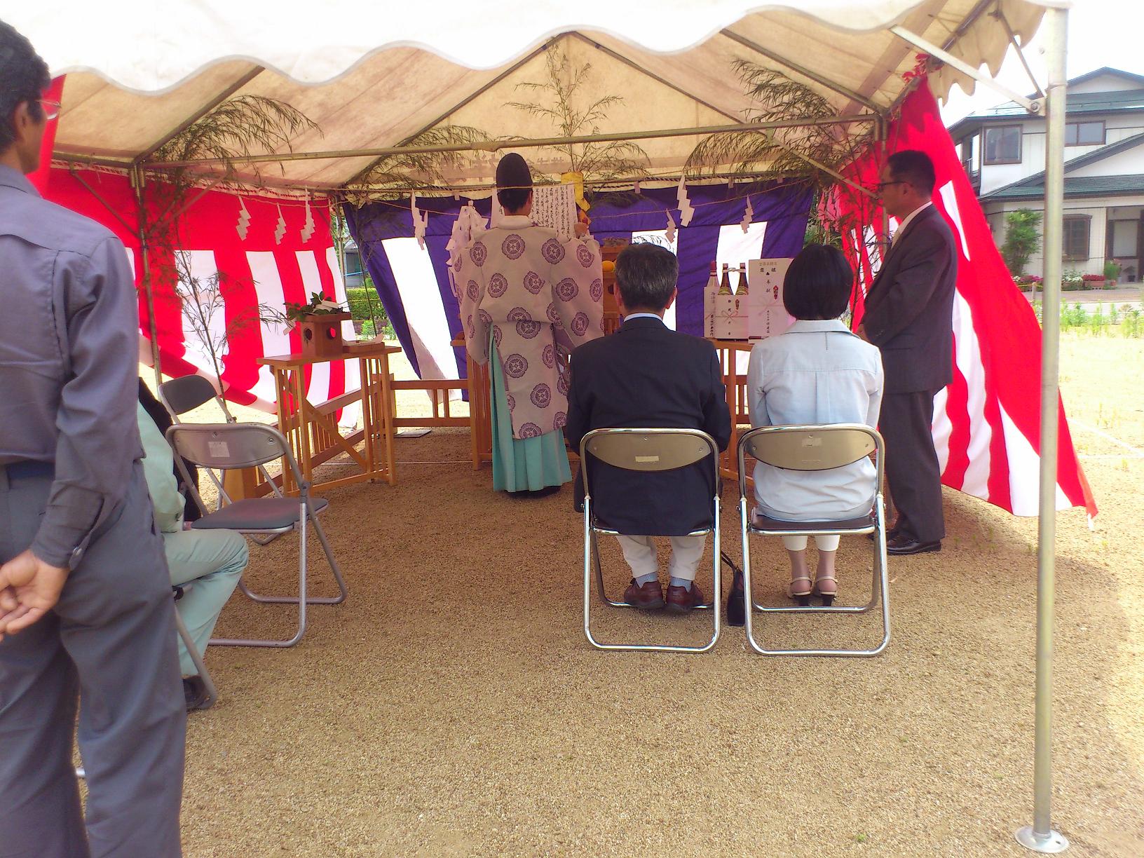 長井市 T邸 地鎮祭_c0097137_1424045.jpg