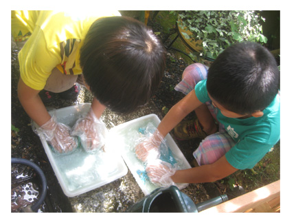 藍のたたき染め・幼 小学生クラス_f0211514_19243186.jpg