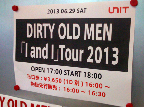 DIRTY OLD MEN 「I and I」ツアーファイナル_b0091544_15221552.jpg