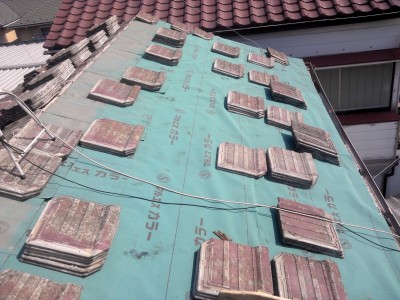 屋根瓦雨漏り修理工事　板橋区若木にて_c0223192_21532142.jpg