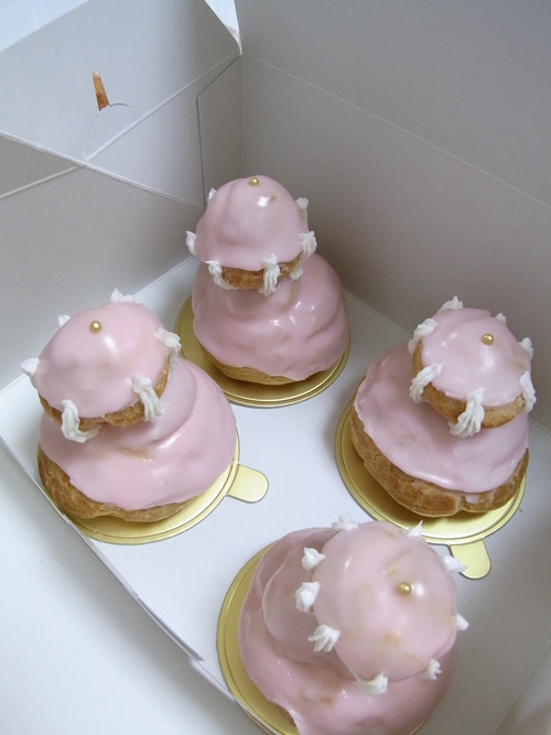 ルリジューズフランボワーズ　レッスンレポ　Religieuses Framboise_b0125541_20431631.jpg