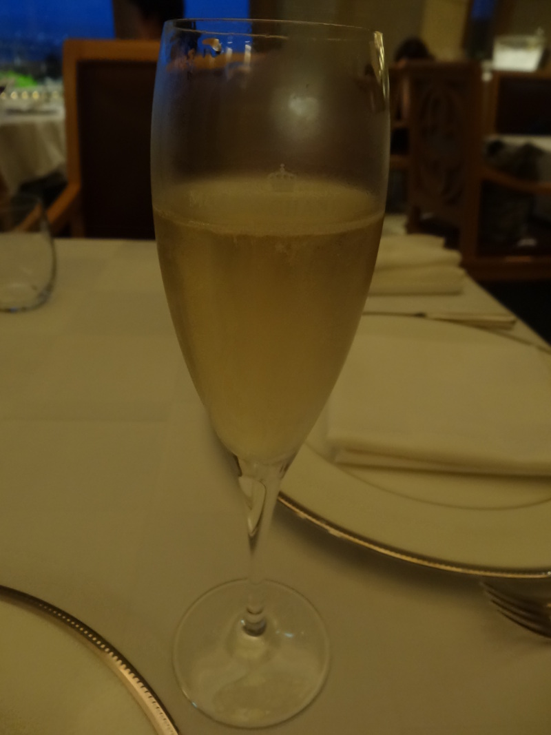 夕ご飯はお台場のホテルのレストランで、美味しいワインと格安のワイン、いただきました。_c0225997_4374569.jpg