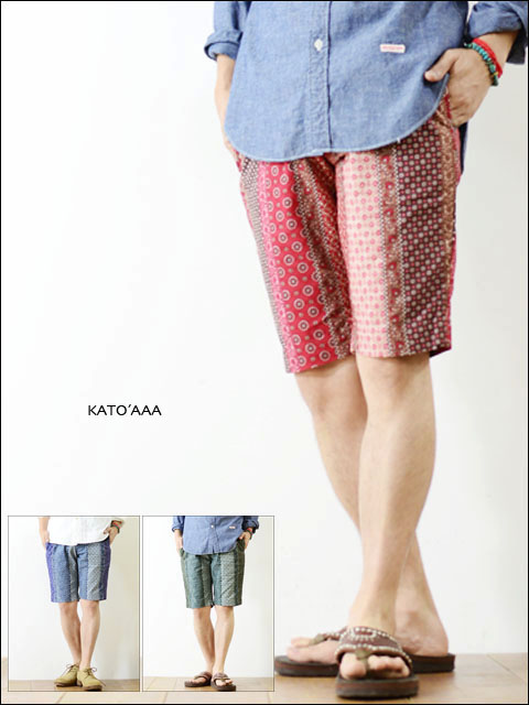  KATO\'AAA [カトートリプルエー]バンダナショーツ [AP210581] _f0051306_20143961.jpg