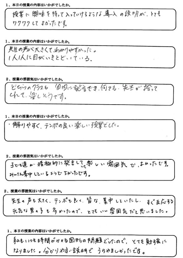 ◆授業参観（オープンキャンパス）の感想をまとめました。_e0114015_1618126.jpg