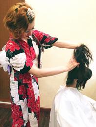 結婚式　お呼ばれヘア　ブライダル　ヘアアレンジ　さくら市　美容室エスポワール　早朝出来ます೫_f0052744_1802086.jpg