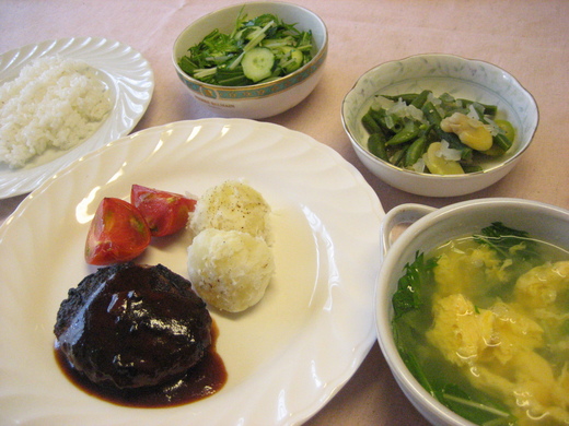 生徒さん ハンバーグ自画自賛!_d0031682_6202042.jpg