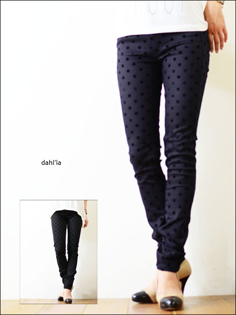 dahl'ia [ダリア] DOT SKINNY PANTS ドットスキニーパンツ[DPT