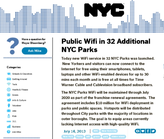 NYの公園32箇所に、新しいパブリックWifiが導入_b0007805_23564519.jpg