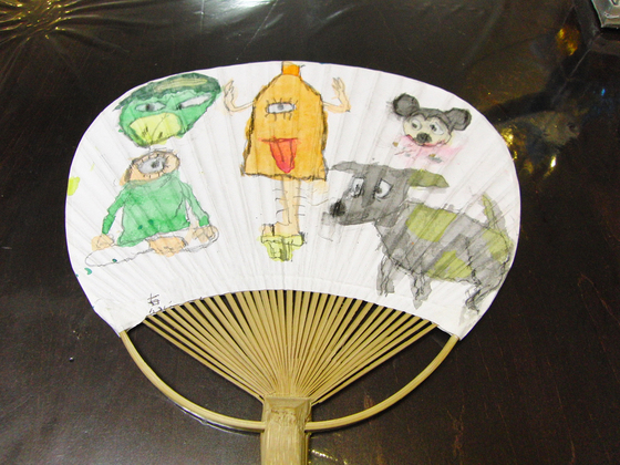 今日のうちわ作品_e0222340_17411172.jpg