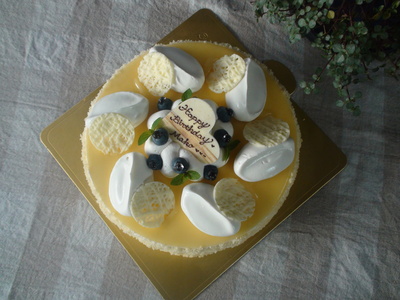 夏 レモンムースのお誕生日ケーキ Natureな日々 夏 レモンムースのお誕生日ケーキ Natureな日々
