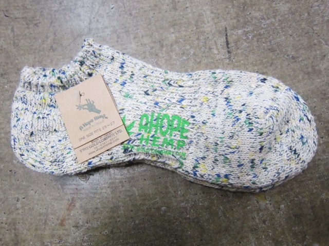 A HOPE HEMP! HEMP(麻)MIX SOX (アンクル系) 久々の大量入荷です♪♪♪_d0152280_775670.jpg