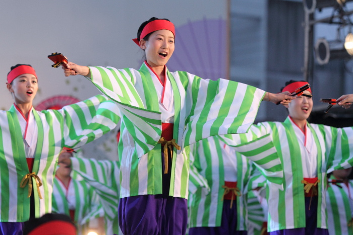 第59回よさこい祭り 前夜祭 上町よさこい鳴子連 その1_a0077663_8165581.jpg
