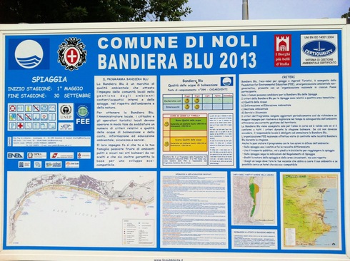 Bandiera blu 2013 Noli ☆バンディエラ ブルー認定の美しい海_b0246303_17532776.jpg