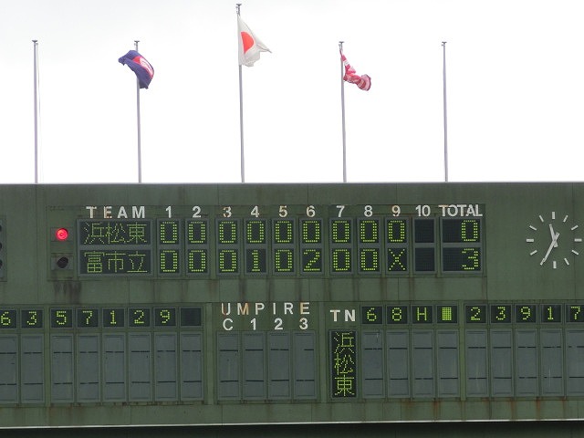 富士市立は初戦に快勝 夏の高校野球県大会_f0141310_743506.jpg
