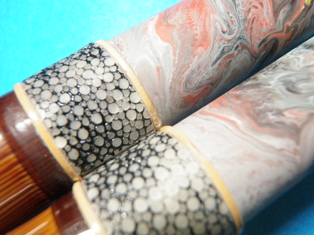 竿掛 サメ皮飾り : へらぶな浮き伝承・雪月花