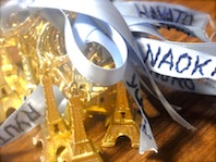 porte clef Tour Eiffel en variation - エッフェル塔キーホルダーをアレンジ_a0231632_15593037.jpg