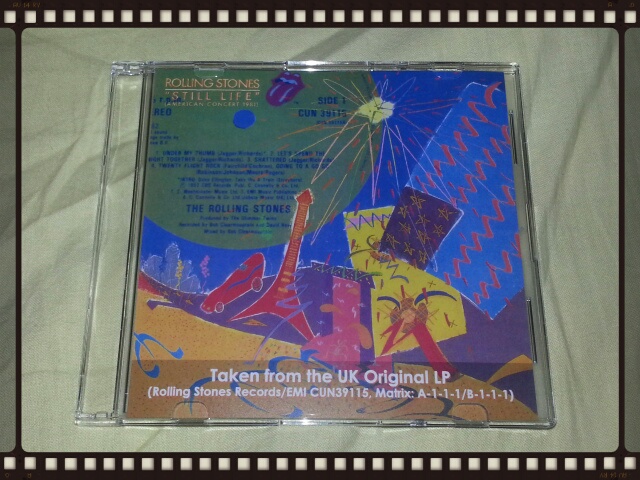 THE ROLING STONES / STILL LIFE Taken from the UK Original LP_b0042308_0133663.jpg