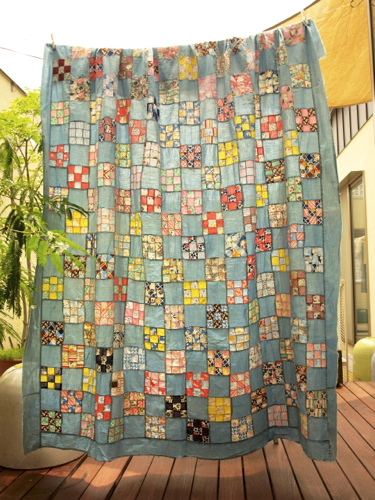 アンティークキルトトップ フィードサック作品 （アンティーク