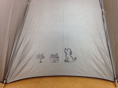 セリアの多目的スタンプインクを使って傘にペタペタ_e0136066_1538217.jpg