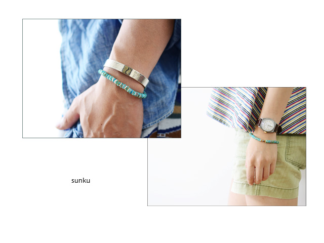 Sunku 39 [サンク] Heishi Turquoise Bracelet [SK-049] ヒーシーターコイズブレスレット _f0051306_232117.jpg