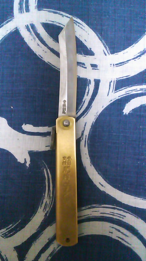 電工ナイフを研ぐ 肥後守 竹虎 London Made
