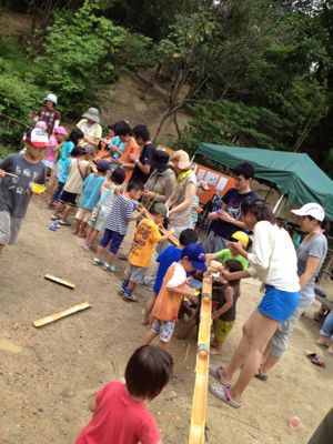 20130713てんカツ〜流しそうめん_a0219151_6145343.jpg