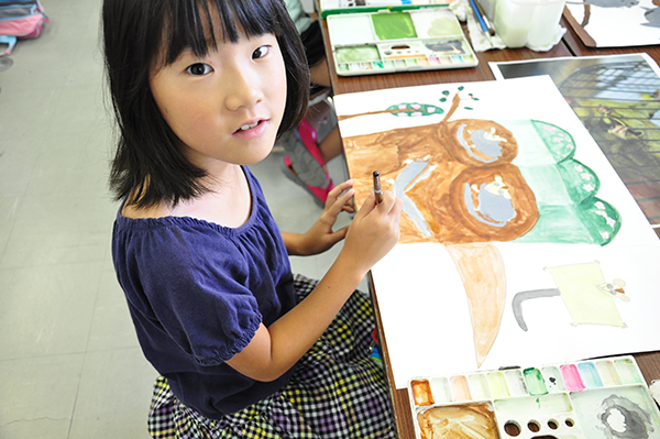 児童画クラス　モモンガを描こう_b0212226_23262056.jpg