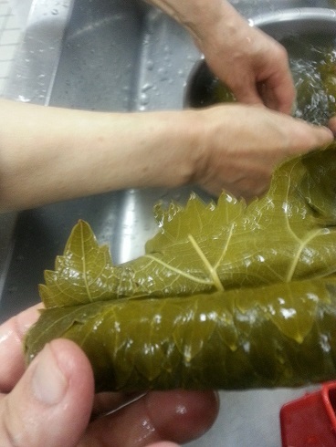 アルメニア料理を習う 初めて食べたぶどうの葉 牡蠣を煮ていた午後