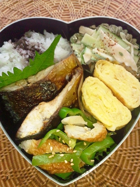 【ココ弁】焼き塩鯖弁当♪_a0305046_8113594.jpg