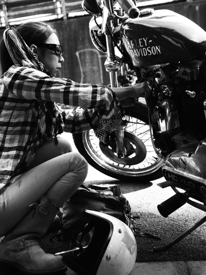 光宗 沙織 ＆ Harley-Davidson XLCH（2013 0702）_f0203027_11221179.jpg