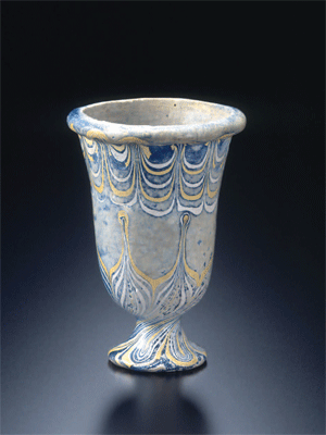 古代エジプトのコアガラス3点 オリエン太の美術館日記
